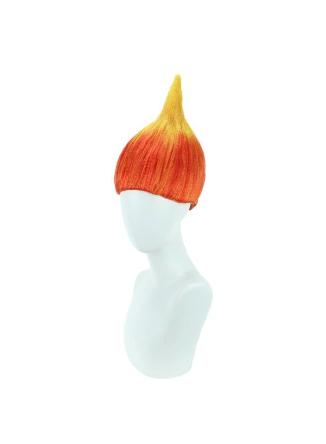 BERON Flame Shape Hair Wigs Cosplay Costume Party Wig Stylish Halloween Wig(Flame Color) - Image 3