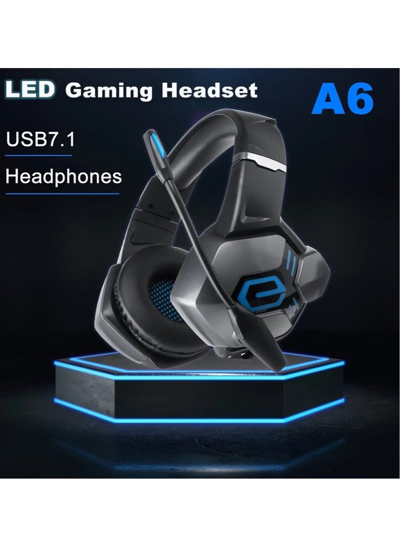 ELTRAZONE A6 Professional Gaming Headset – Excellent Audio Performance, High-Quality Adjustable Microphone, Comfortable Over-Ear Cushions, Noise-Canceling, Ideal for PC, PS4, Xbox, and Mobile Gaming  - Image 3