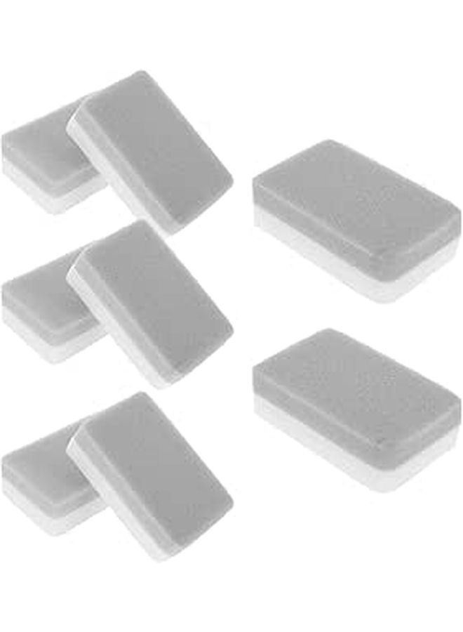 Triple Layer Non Scratch Dishwashing Sponges 10pcs White Soft Scrub Pads - Image 1