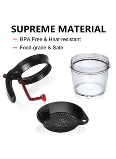 GameXcel Fat Separator With Bottom Release 4 Cup 33.8 oz Kitchen Grease Separator Gravy Separator Fat Skimmer with Oil Strainer Measuring Cup for Cooking,stock separator soup separator  - Image 4