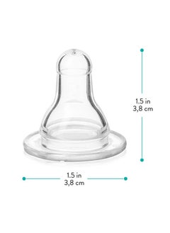 evenflo Classic Fast Flow Silicone Nipples 4 ea, Clear  - Image 3
