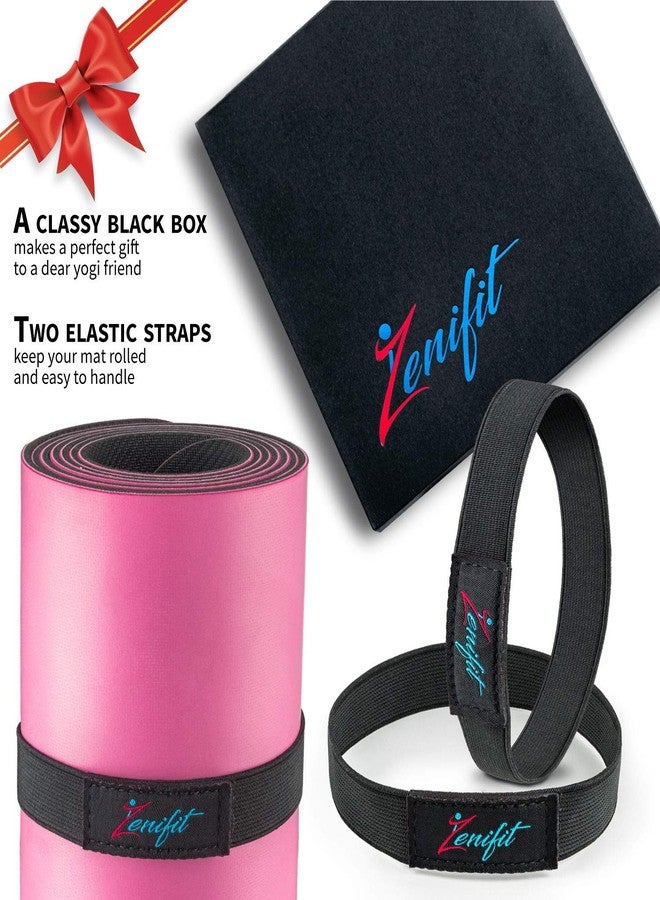 Zenifit Yoga Mat Bag - Long Tote with Pockets - Holds More Yoga Accessories. Cute Yoga Mat Holder with Bonus Yoga Mat Strap Elastics. Stylish and Practical Yoga Mat Bags and Carriers for Women (Black) - Image 3