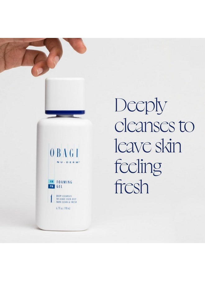 Obagi Medical Obagi Nu-Derm Foaming Gel - Gel-Based Cleanser for Normal to Oily & Sensitive Skin - 6.7 oz  - Image 2