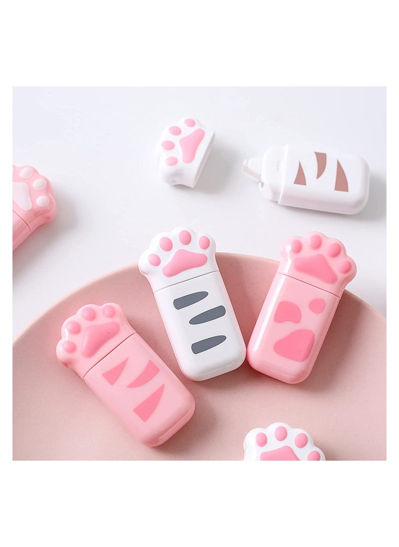 SYOSI - Correction Tape,  6 Pack Milk Cat Claw Cartoon Correction Tape, Cute Girl Net Red Correction Tape, Mini Correction Tape, for Kids Students Writing Office School Supplies - Image 1