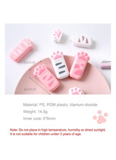 SYOSI Correction Tape,  6 Pack Milk Cat Claw Cartoon Correction Tape, Cute Girl Net Red Correction Tape, Mini Correction Tape, for Kids Students Writing Office School Supplies  - Image 5