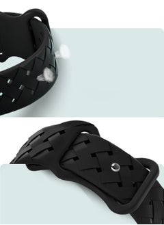 CoomBe Silicone Sport Watch Strap/Watchband for Apple iWatch Series 9/Ultra 2/SE 42/44/45/49mm Black  - Image 3