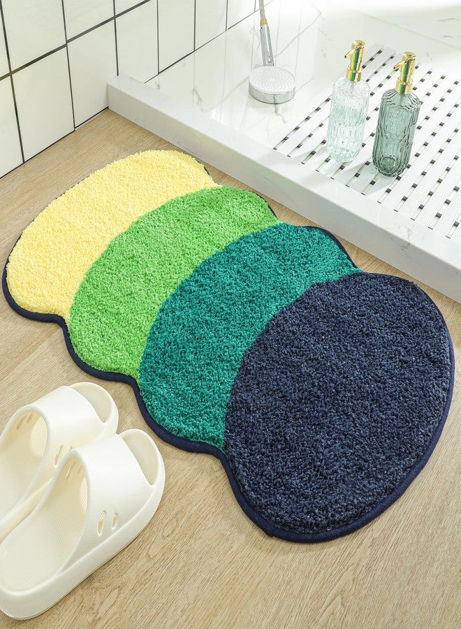 Tyrafry Bath Mat-Rubber Backing Non SlipThin Bathroom Rugs Fit Under Door Absorbent Bathroom Floor Mats-Shower Rug for in Front of Bathtub Shower 16x24 - Image 2