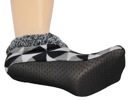 WKLOUYHE Wool Blend Winter Warm Casual Ankle Length Socks Cold Weather Thick Ankle Length Socks Anti-Skid Slipper Socks Girls_Pack Of 01(Free Size,Grey) - Image 4