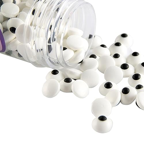 Homankit 1 Bottle Candy Eyeballs Eyes Cake Cupcake Toppers Cookie Decorations Edible Dessert Sprinkles for Halloween Christmas Cake Cupcakes Decoration - Image 1
