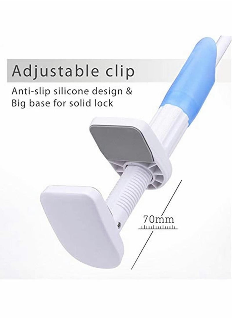 Generic - Universal Baby Monitor Wall Mount Infant Baby Camera Holder Baby Monitor Shelf for Crib Nursery Compatible with Most Baby Monitors Versatile Twist Mount Without Tools or Wall Damage Blue - Image 1
