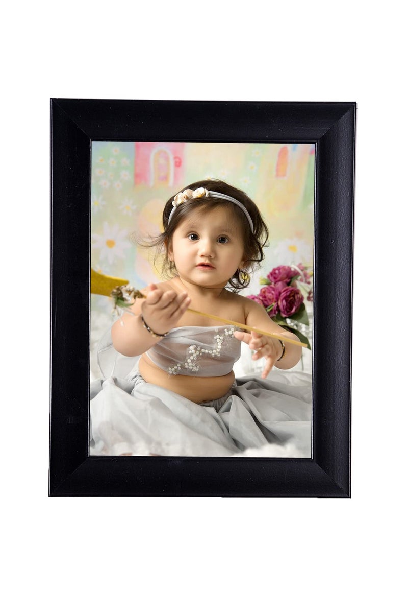 Photo Frame 5x7 Inches (13x18 cm), Wall and Tabletop Display (Black-M) - Image 5