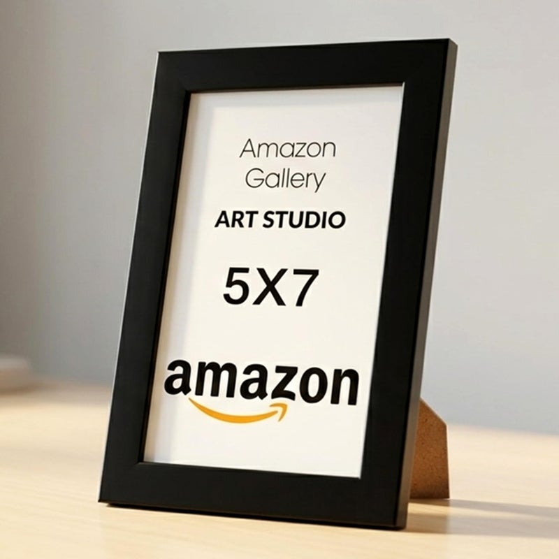 Photo Frame 5x7 Inches (13x18 cm), Wall and Tabletop Display (Black-M) - Image 3