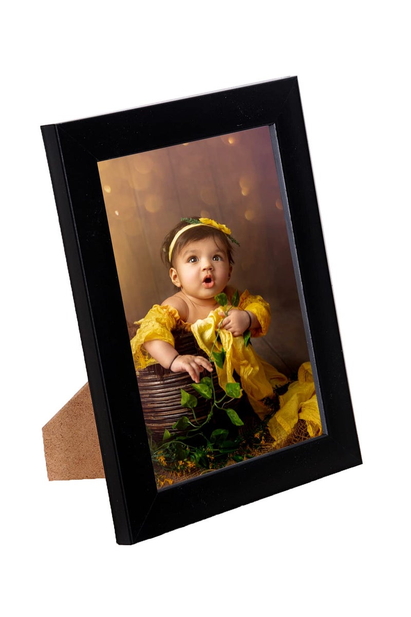 Photo Frame 5x7 Inches (13x18 cm), Wall and Tabletop Display (Black-M) - Image 4