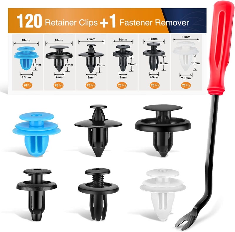 GOOACC 120PCS Car Bumper Retainer Clips Kit - Image 1