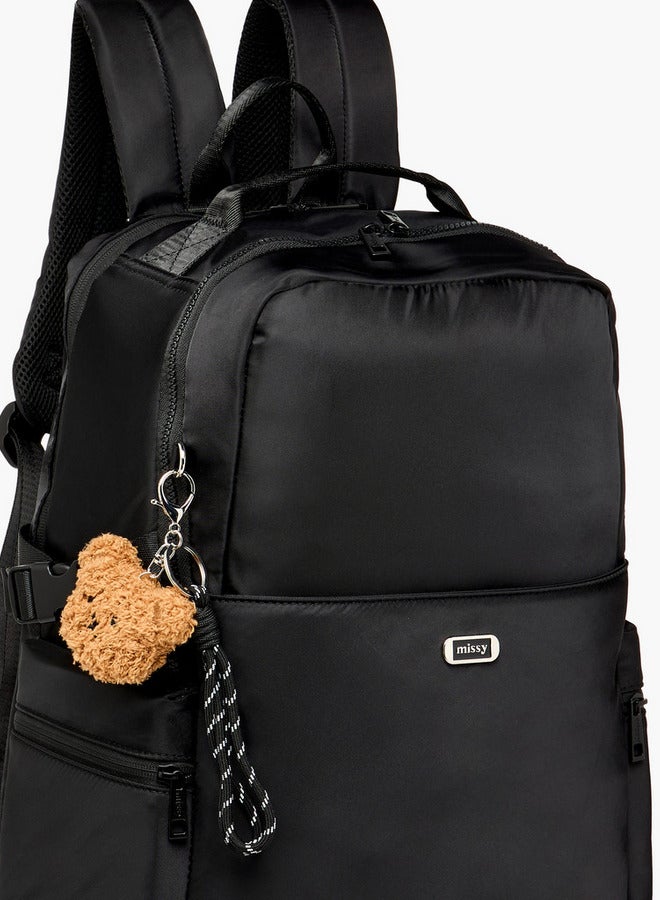 MISSY Solid School Backpack With Adjustable Shoulder Straps And Zip Closure - 29X32X48 Cms - Image 5