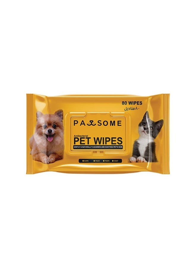 Pawsome Anti Bacterial Pet Wipes - Paraban & Alcohol Free