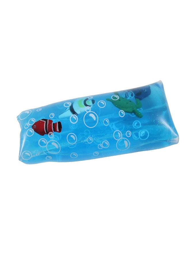Curious Minds Busy Bags - 1 Jumbo Sea Life Animal Water Filled Tube Snake Stress Toy - Squishy Wiggler Sensory Fidget Ball - Image 1