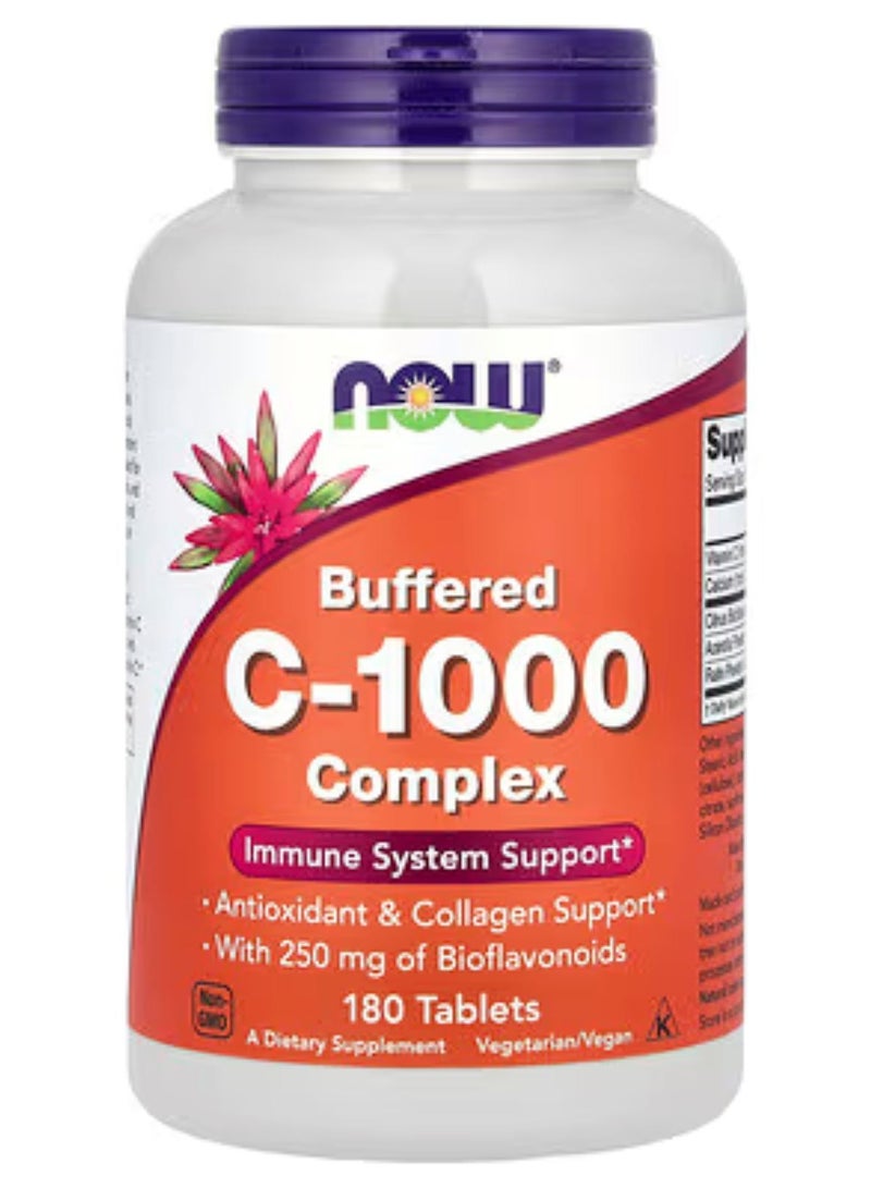 ناو فودز مركب C-1000 المخفف مع 250 ملجم من البيوفلافونويدس - 180 قرص - Image 1