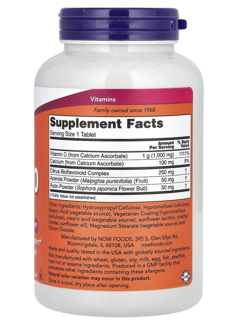 ناو فودز مركب C-1000 المخفف مع 250 ملجم من البيوفلافونويدس - 180 قرص - Image 2