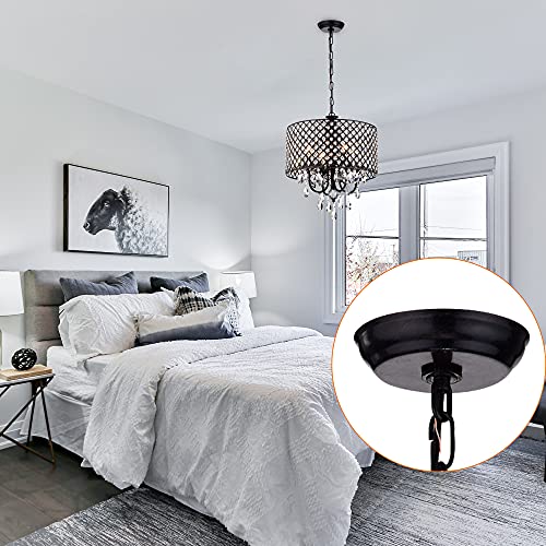 Mr.Color Black Light Fixture Canopy Kit 5 Inches Diameter and 6 Feet Chandelier Chain Includes Mounting Hardware for Pendant Light or Swag Light Fixtures, Max Fixture Load of 50 Pounds - Image 4