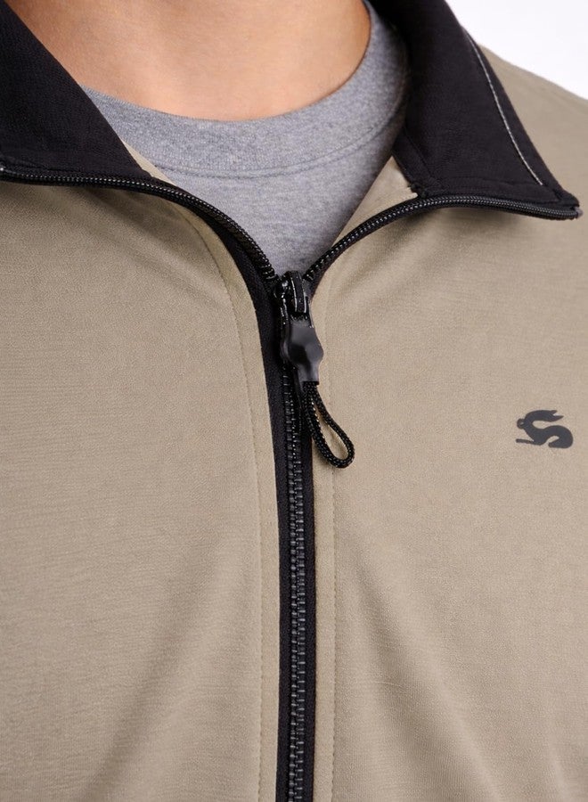 ADRO Sunscreen Jacket for Men UV Sun Advanced Protection Running Jackets For Mens Biker Jackets with Zipper Sports jacket for men |SSJK-PLN-BE-M - Image 3