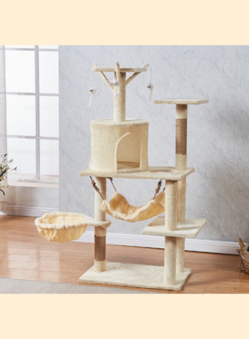 Kidle Cat Tree Cat Climbing Frame Cat House Activity Center Condo Cat Scratch Elevated - Image 2