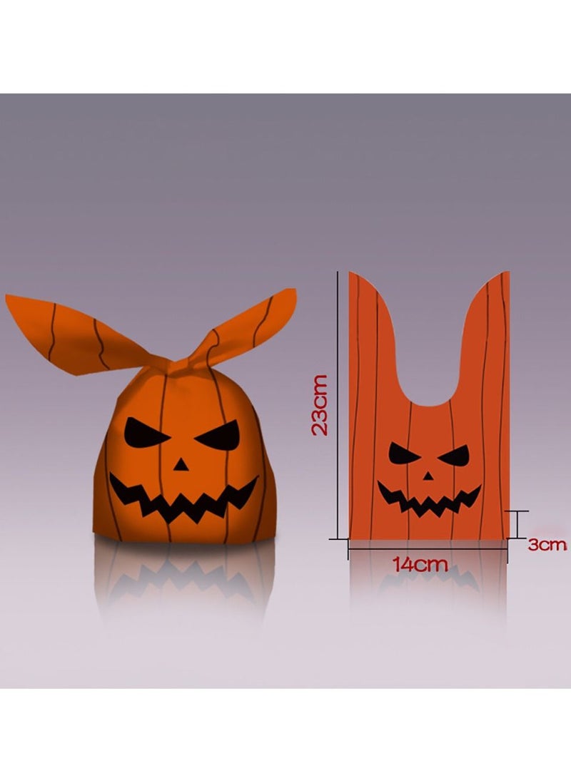 100 قطعة من أكياس الحلوى، وأكياس البسكويت بنمط اليقطين، وأكياس الوجبات الخفيفة الهالوين (ب) - Image 3