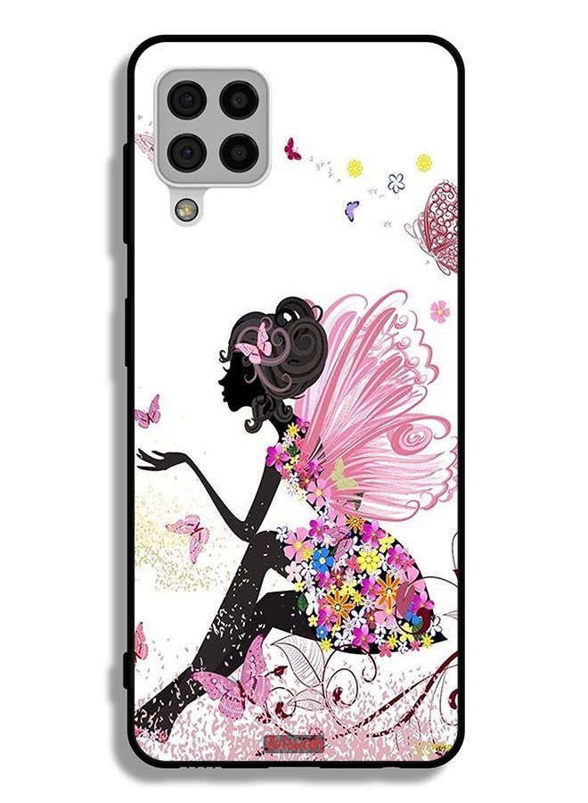 Tolwak Samsung Galaxy A22 4G Protective Case Cover Butterfly Girl Artwork - Image 1
