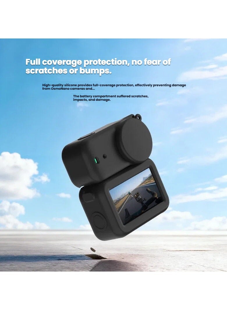 Silicone Protective Case for DJI Osmo Nano Camera - Full Coverage for Lens and Body Drop-Proof and Scratch-Resistant Precision Fit Portable Protective Accessory - Image 2