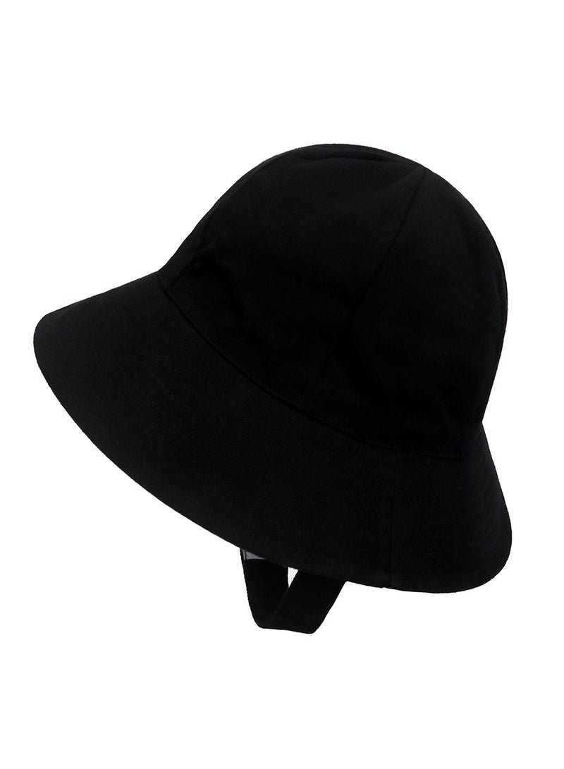 Children's Fisherman Hat Sun Protection Hat Black  - Image 1
