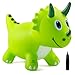 EVERICH TOY Kids Dinosaur Bouncy Animal Toys Inflatable Triceratops Bouncer Ride on Bounce Hopper Indoor Outdoor Activity Birthday Gift for 18 Months 2 3 4 Years Old Boys - Image 4