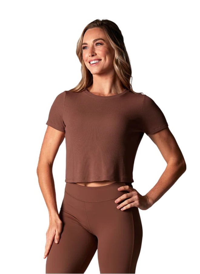 TAVI RIBBED TEE CLOVE - Image 1