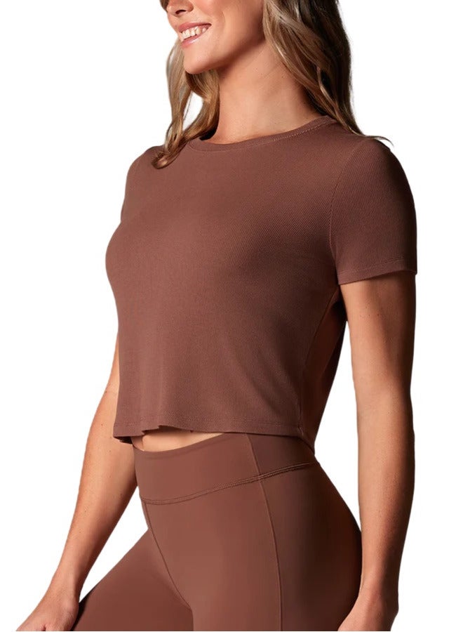 TAVI RIBBED TEE CLOVE - Image 3