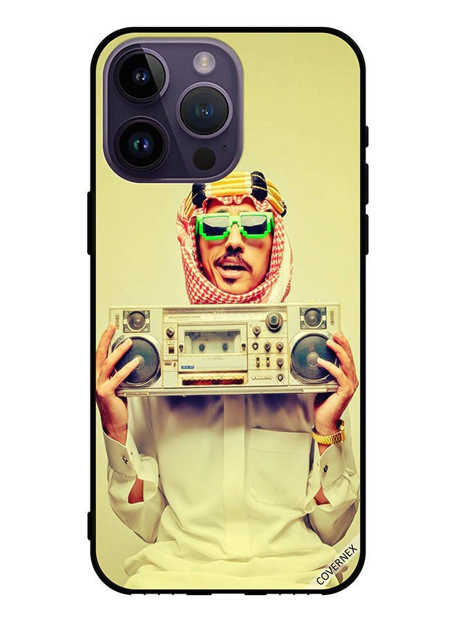 Covernex Protective Case Cover For Apple iPhone 14 Pro Max Holding Vintage Music Device - Image 1