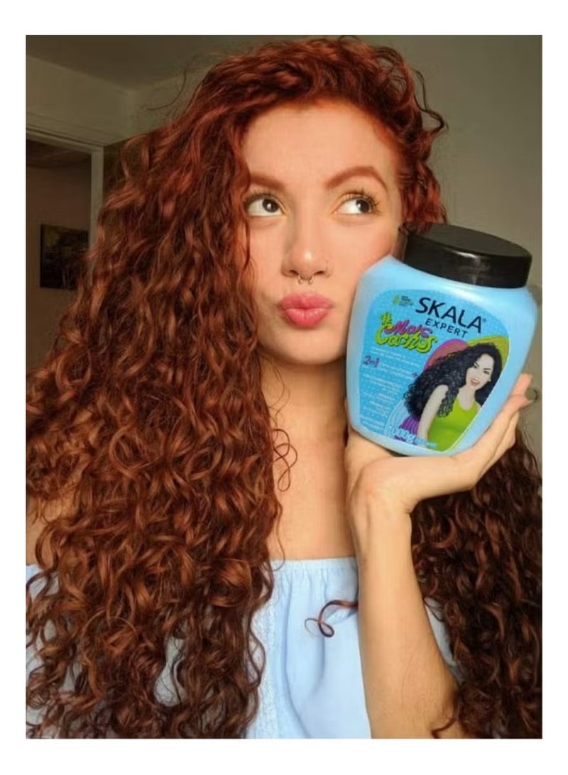 سكالا معالج ومرطب 2 في 1 ميس كاتشوس من سكالا للشعر المجعد والمموج، كريم تصفيف الشعر، عبوة أكبر وزن 1000جرام - Image 5