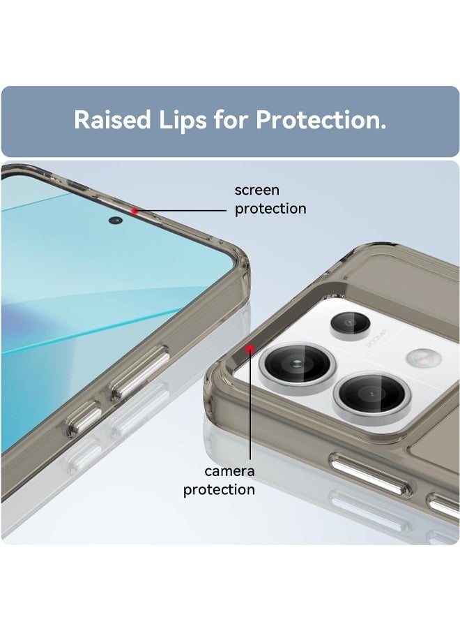 RUGGED SHIELD Case for Redmi Note 13 Pro 5G / Xiaomi POCO X6 5G,  Soft TPU Phone Case, Shockproof Bumper Cover, Slim Thin Flexible Silicone Back Cover for Redmi Note 13 Pro 5G / Xiaomi POCO X6 5G, Grey  - Image 2