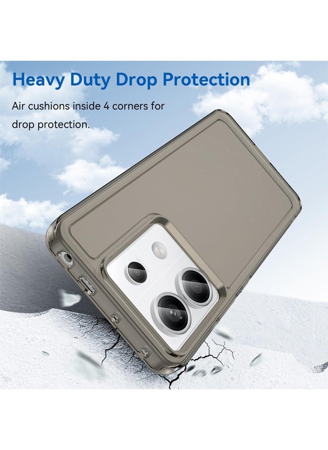RUGGED SHIELD Case for Redmi Note 13 Pro 5G / Xiaomi POCO X6 5G,  Soft TPU Phone Case, Shockproof Bumper Cover, Slim Thin Flexible Silicone Back Cover for Redmi Note 13 Pro 5G / Xiaomi POCO X6 5G, Grey  - Image 5