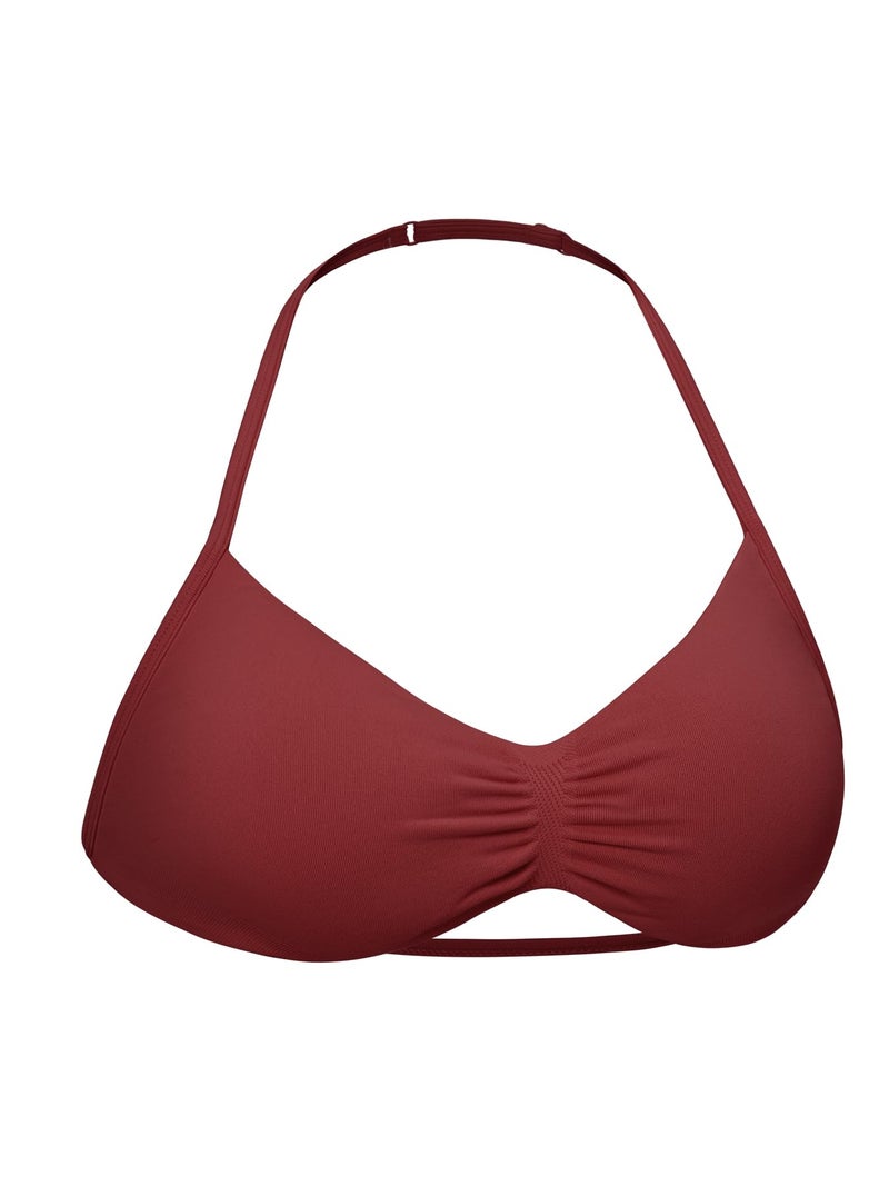 VOYJOY Impact Strappy Sports Bra Adjustable Padded Workout Gym Yoga Bra Crop Top for Women - Image 1