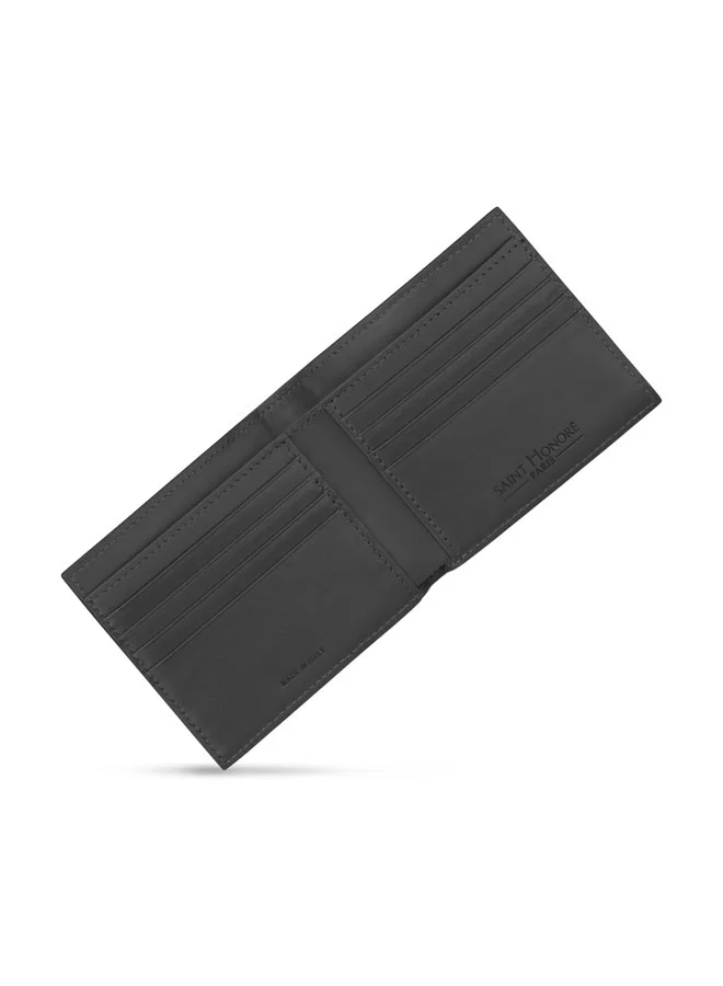Saint Honore Paris  Weaved Black Leather Wallet for Men for Men | Best Price UAE