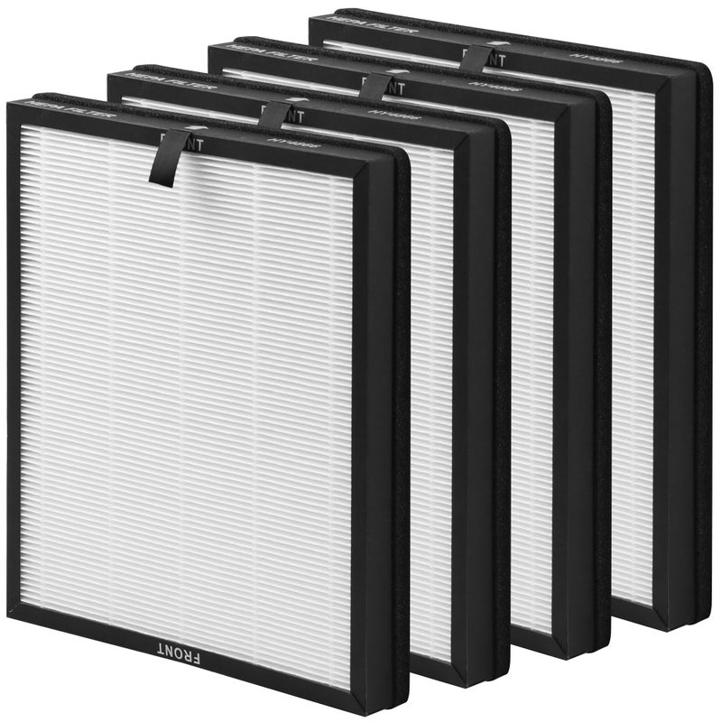XBWW HY4866 H13 True HEPA Replacement Filters Compatible with Morento HY4866 WESTHEY HY4866 and YIOU M1 Air Cleaner Purifier 4 Packs