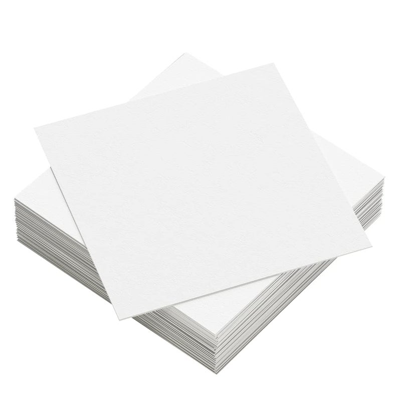 Reskid 100 Pack of White Cardstock Thick Paper - 12x12in Blank Heavy Weight 80 lb Cover Card Stock - (12x12, inches) - Image 4