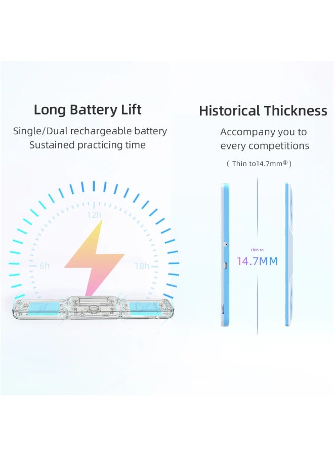 جانكيوب تايمر GAN Halo الذكي بتقنية البلوتوث لمكعب السرعة، خفيف الوزن ومدمج، عمر البطارية ٤٢ ساعة، مناسب لجميع مكعبات روبيك 2×2، 3×3، 4×4، 5×5 - Image 4