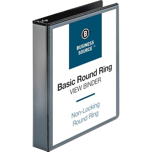 Business Source 1 1/2" Round-Ring View Binder - Image 1