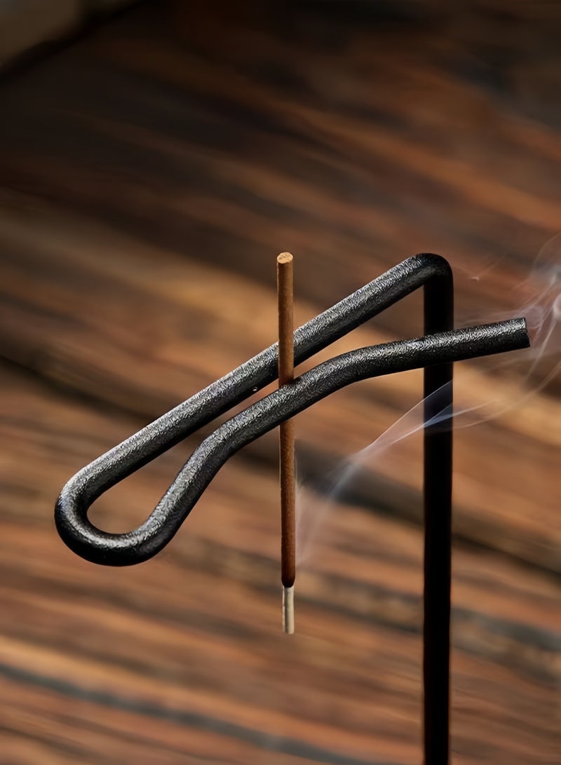 حامل بخور من الخشب الصلب، تصميم متعدد الأغراض، مبخرة خشبية مع حامل عصا البخور، مناسب لتزيين المنزل واليوجا والتأمل في المنتجعات الصحية - Image 3