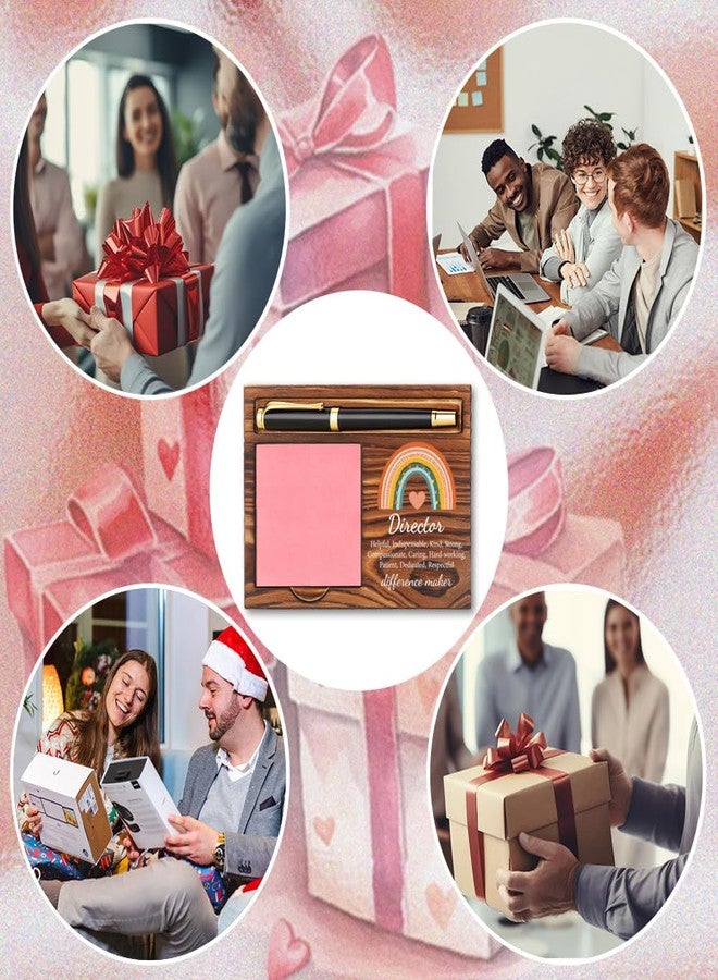CWGOTC Director Gifts, Wooden Sticky Note Holder, Elegant Office Desk Accessory for Directors, Director Appreciation Gift for Women, Ideal for Birthdays, Christmas, or Thank You Occasions YCB109 - Image 5