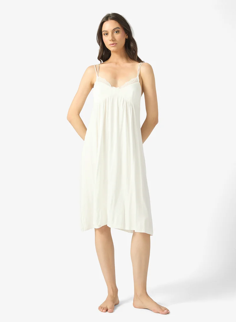 خزانة Night Slip Dress With Sheer Robe