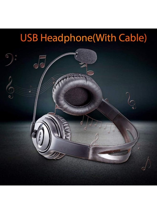 Headset Call Center Headphone with Microphone Noise Cancelling Over Ear Wired Headphone Computer Headset for Call Center Office Home Online Teaching - Image 5