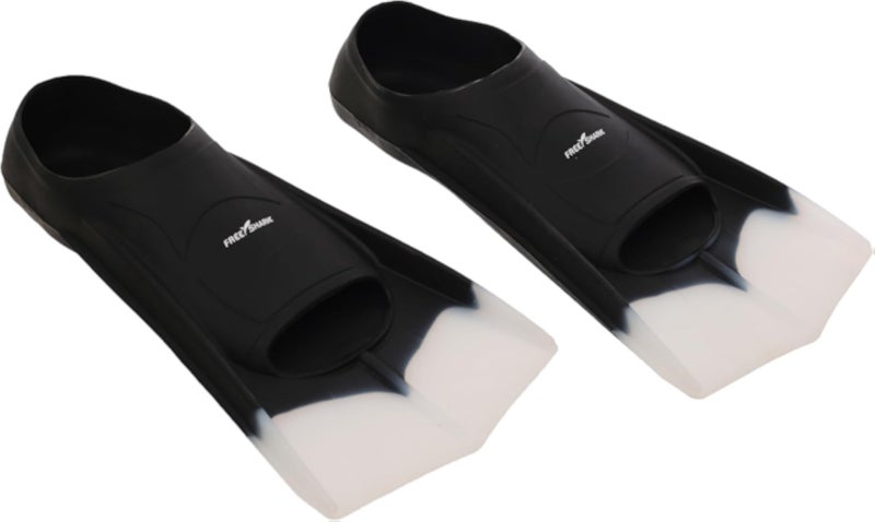 Shark Swim Fins Size 36_38 Premium Training Flippers for Adults Lightweight &amp; Hydrodynamic Design Perfect for Swimming, Snorkeling &amp; Fitness - Black\