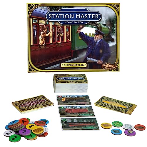 Calliope Games Station Master Railroad Strategy Board Game for Family Game Night Fun for Kids Adults 26 Players from The Makers of Tsuro and Roll for It - Image 1