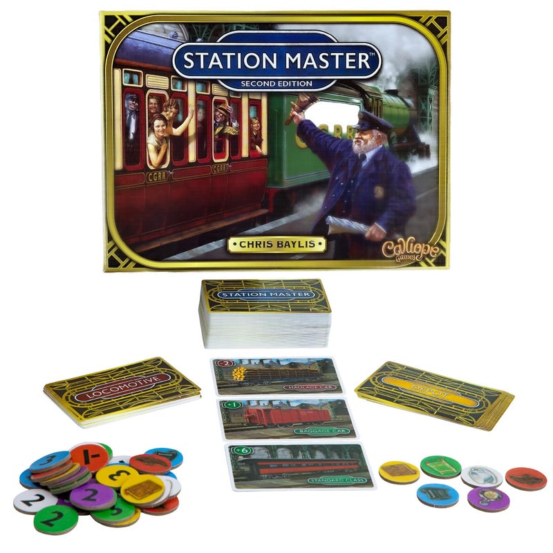 Calliope Games Station Master Railroad Strategy Board Game for Family Game Night Fun for Kids Adults 26 Players from The Makers of Tsuro and Roll for It - Image 3